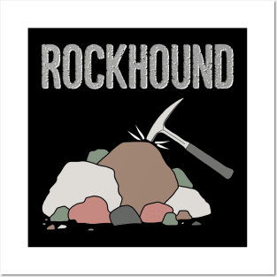 Rockhound Rock Pick Geology Hammer Rockhounding Gift Posters and Art